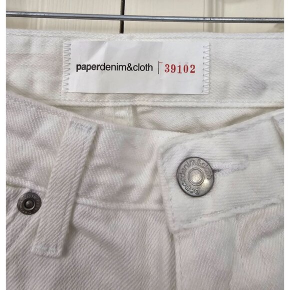 Paper Denim & Cloth Women's Super Low 5 Flare White Jeans Size 23 Waist 26 NEW - Picture 3 of 8